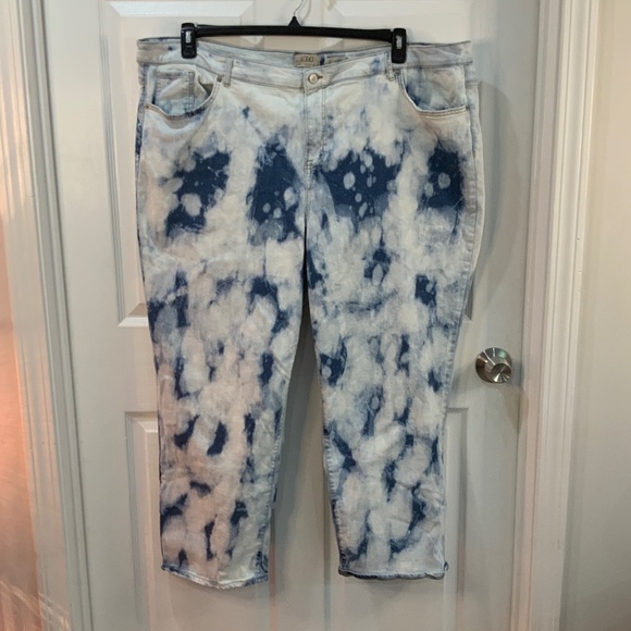 LOGO TIE DYE BOYFRIEND JEANS PLUS SIZE 28 - Picture 8 of 8